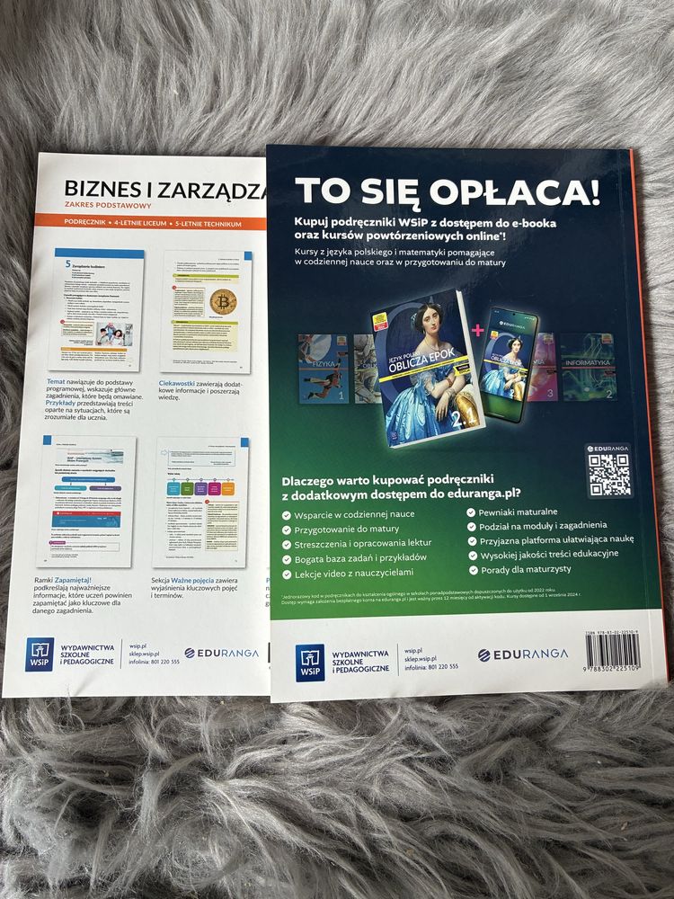 Podręcznik i karty pracy biznes i zarządzanie 2 WSiP podstawowy