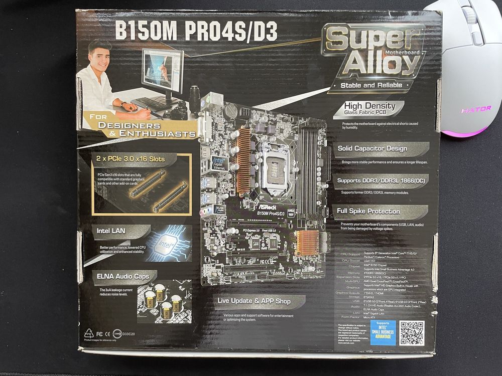 i5 6400 + 16gb + asrock b150m pro4/d3