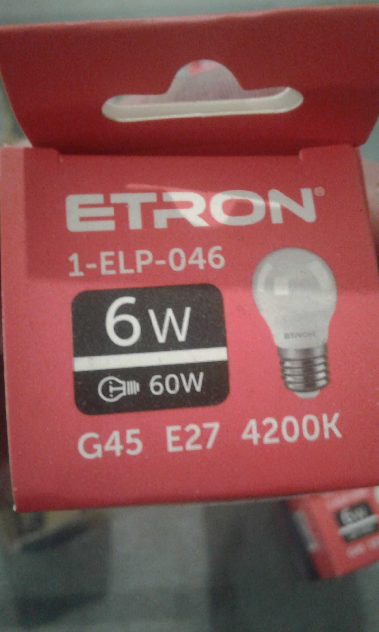 Продам LED лампа ETRON Light 1-ELP-046 G45 6W 4200K 220V E27