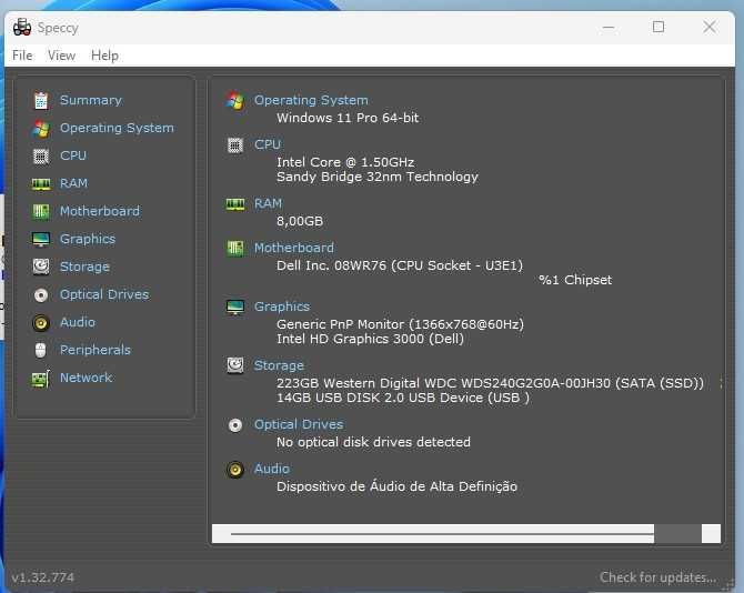 PC Portátil Dell Vostro