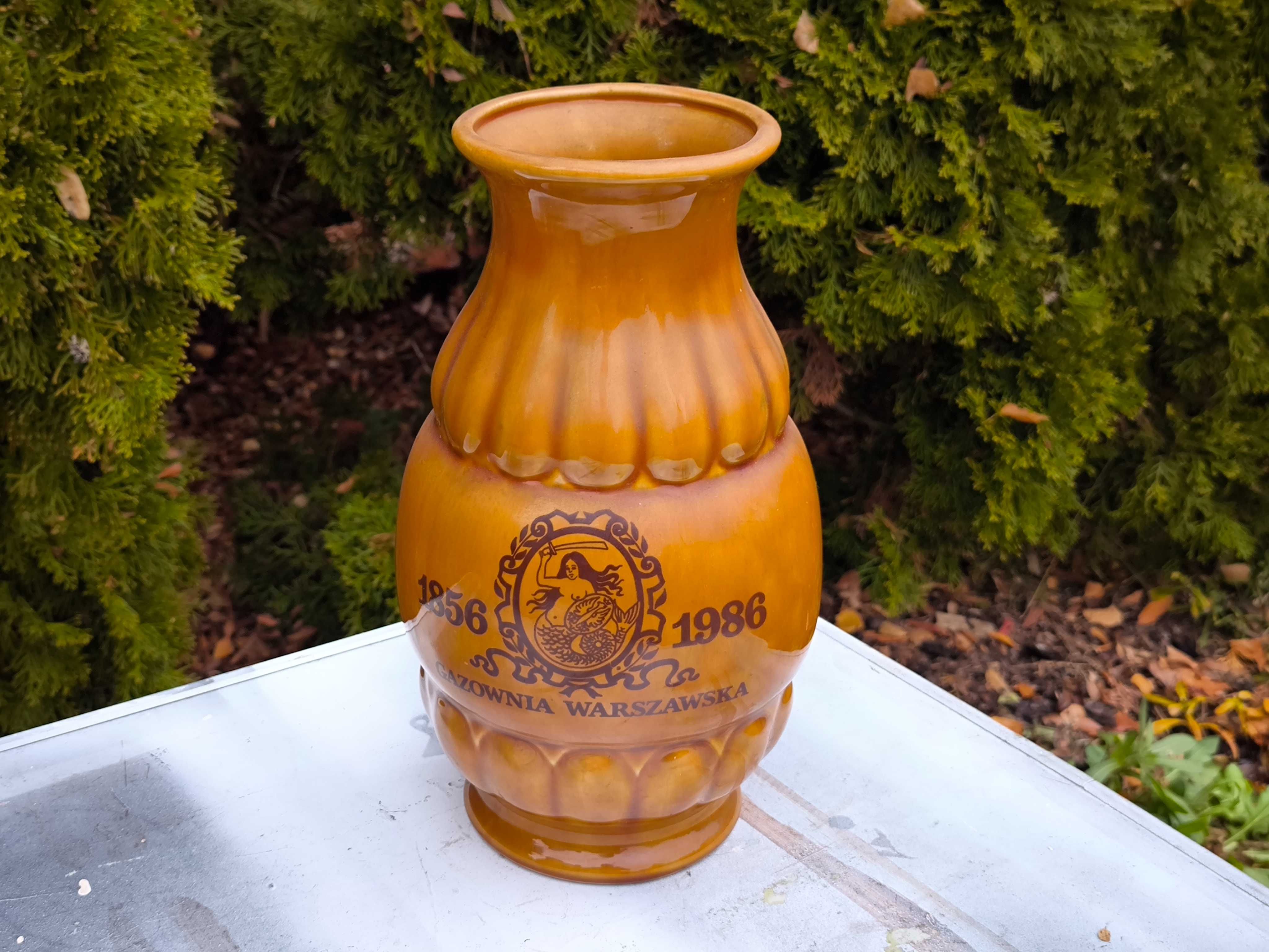 Wazon Porcelit Pruszków 130 Lat Gazowni Warszawskiej PRL