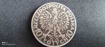 Moneta srebrna Polska 10 zł 1932 Głowa Kobiety Polonia srebro ag