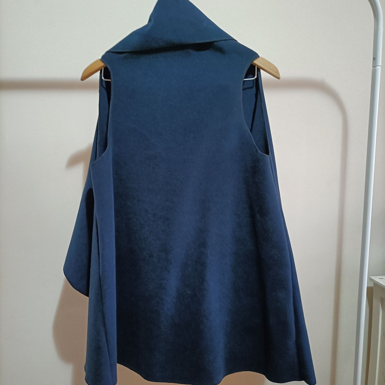 Poncho super macio azul marinho