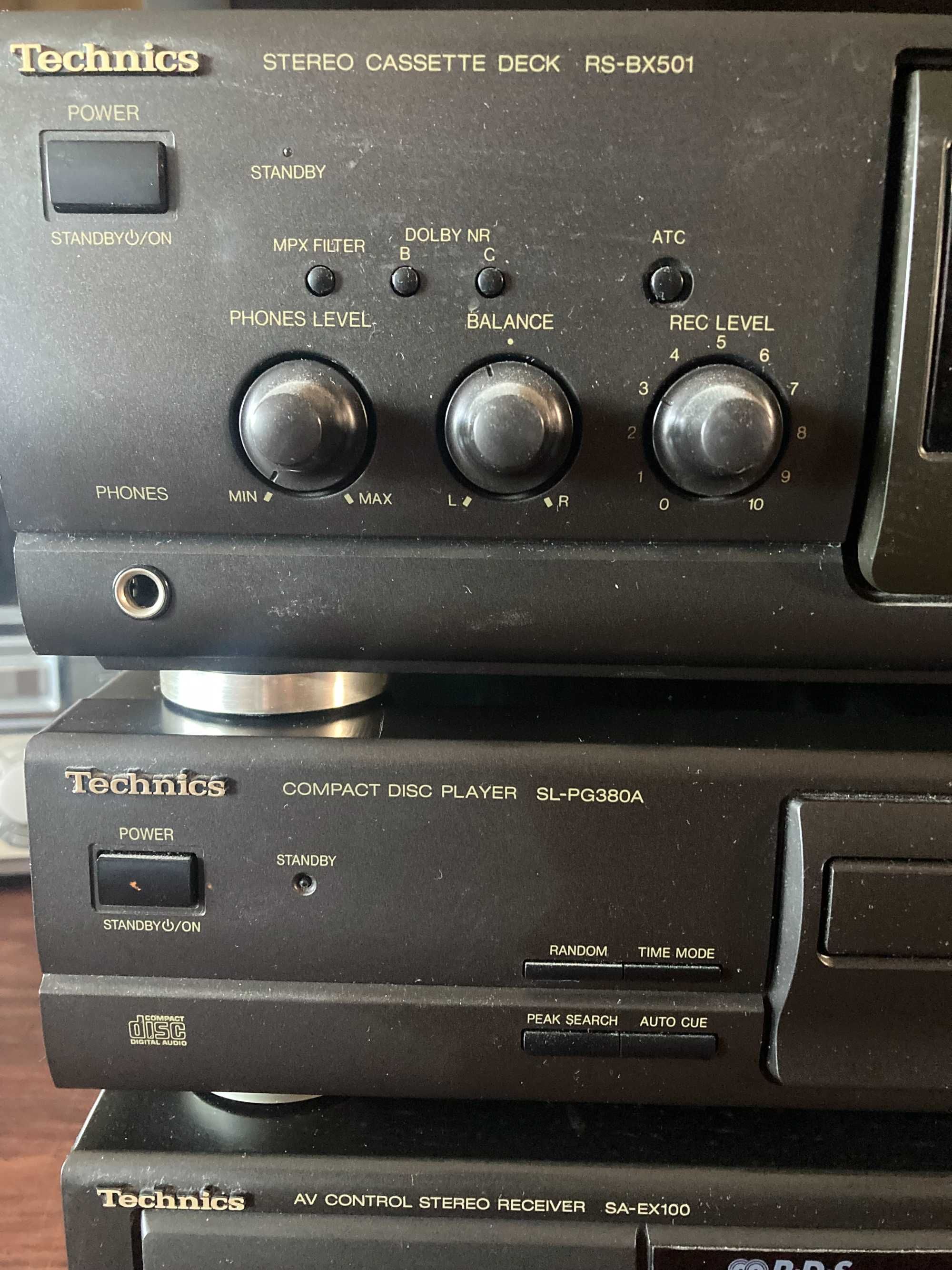 Technics Sa-ex100 Sl-pg380a Rs-bx501