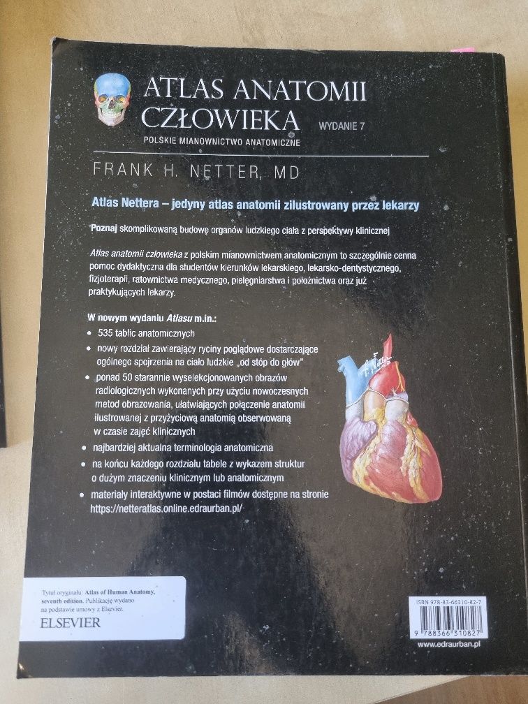 Atlas Anatomiczny NETTER 7 + Anatomia Nettera do kolorowania 2