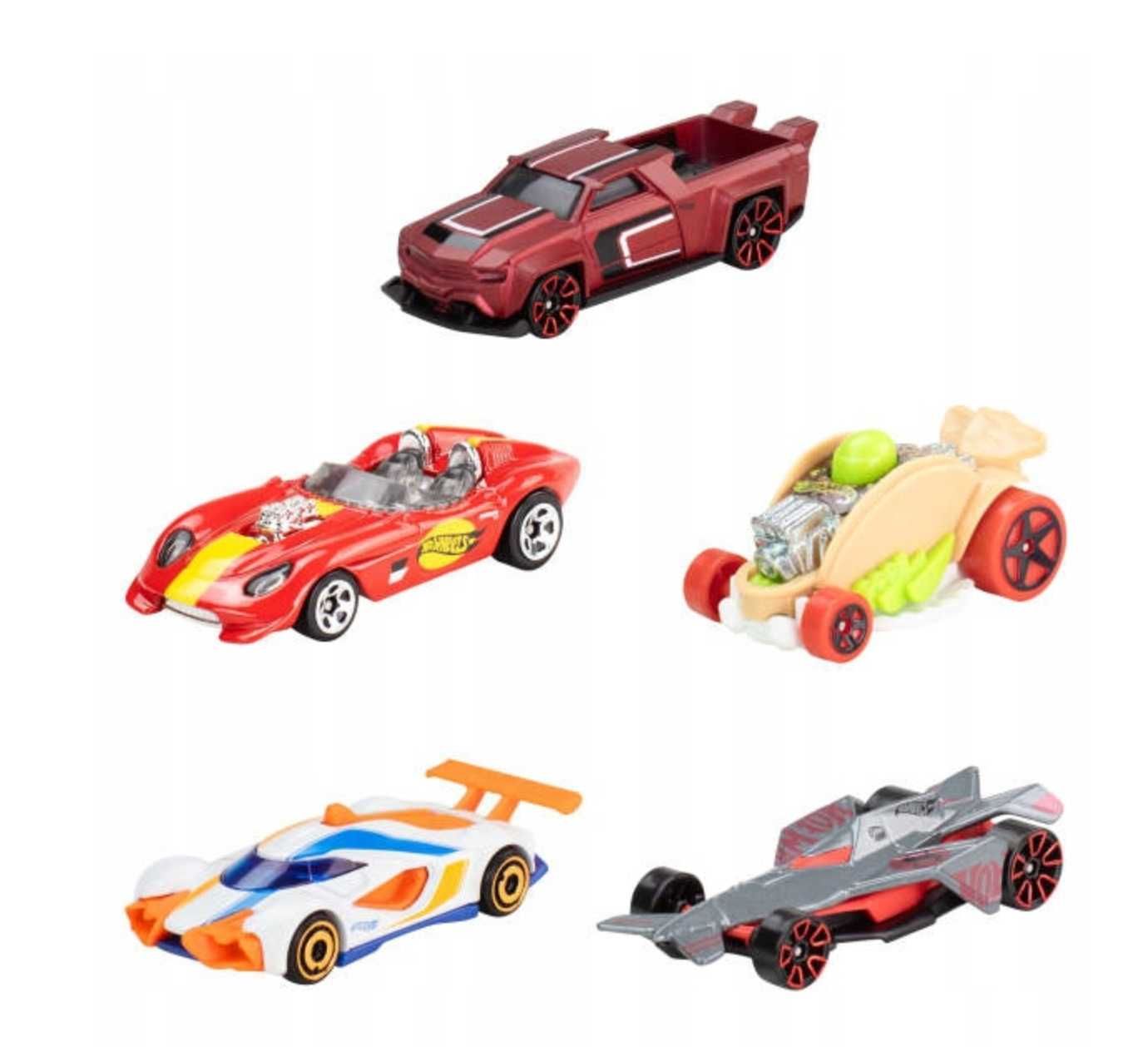 HOT WHEELS Pięciopak 5-PAK Let`s race JBJ79 samochodziki prezent