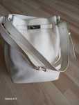 Hermes Kelly oryginalna torebka biała skóra