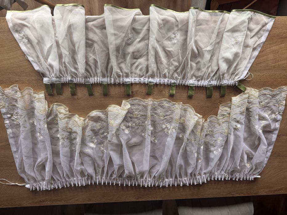 Firanki kuchenne + zazdrostka 135cm