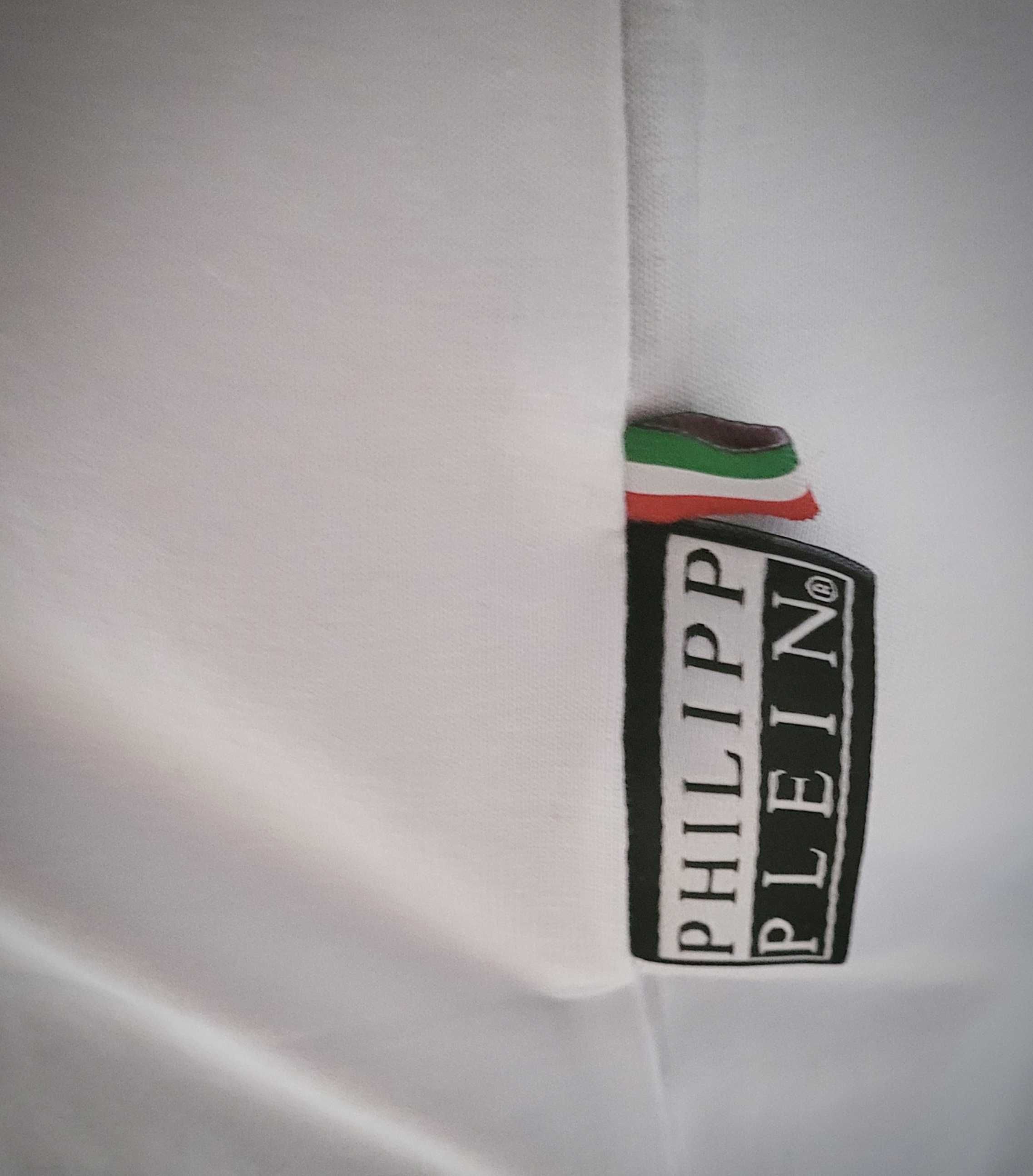 Koszulka T-shirt męski Philipp Plein Skull biała