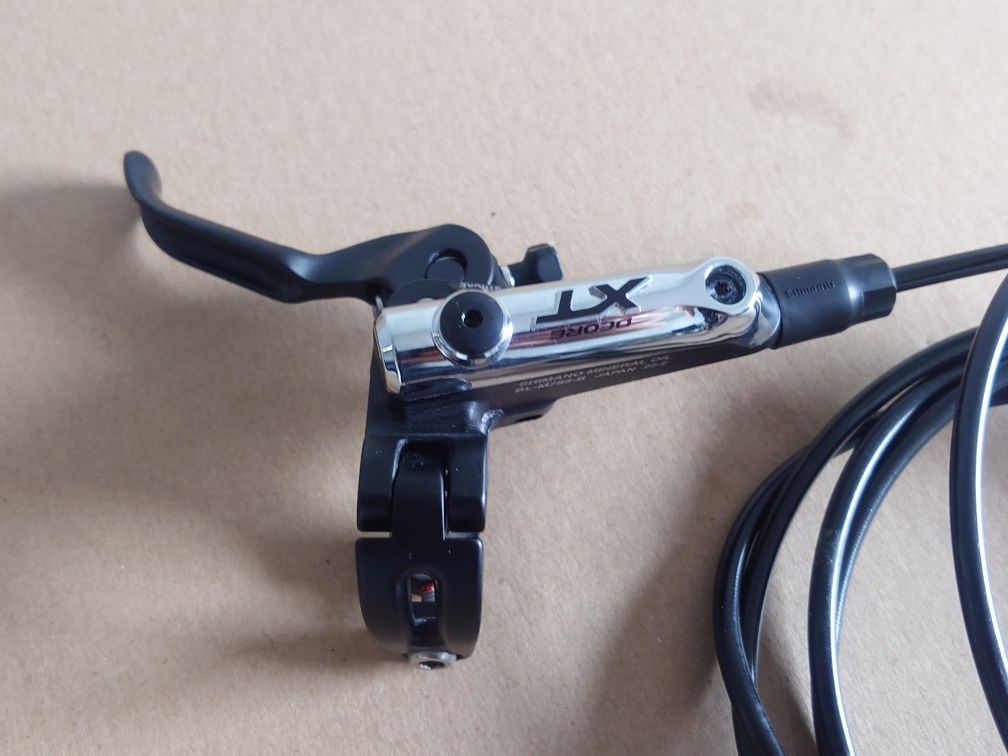 Hamulce hydrauliczne tarczowe Shimano Deore XT M785 komplet P+T