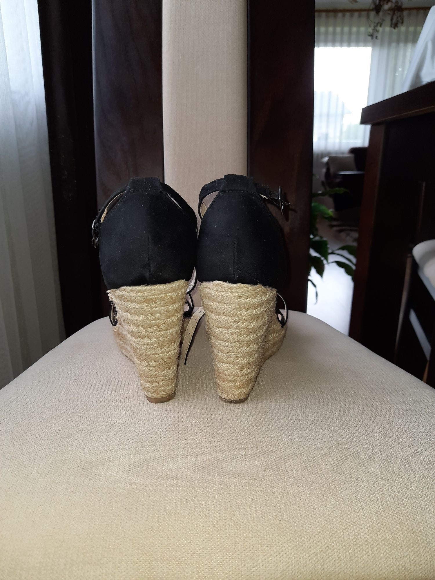 Sandałki espandryle na koturnie rozmiar 39
