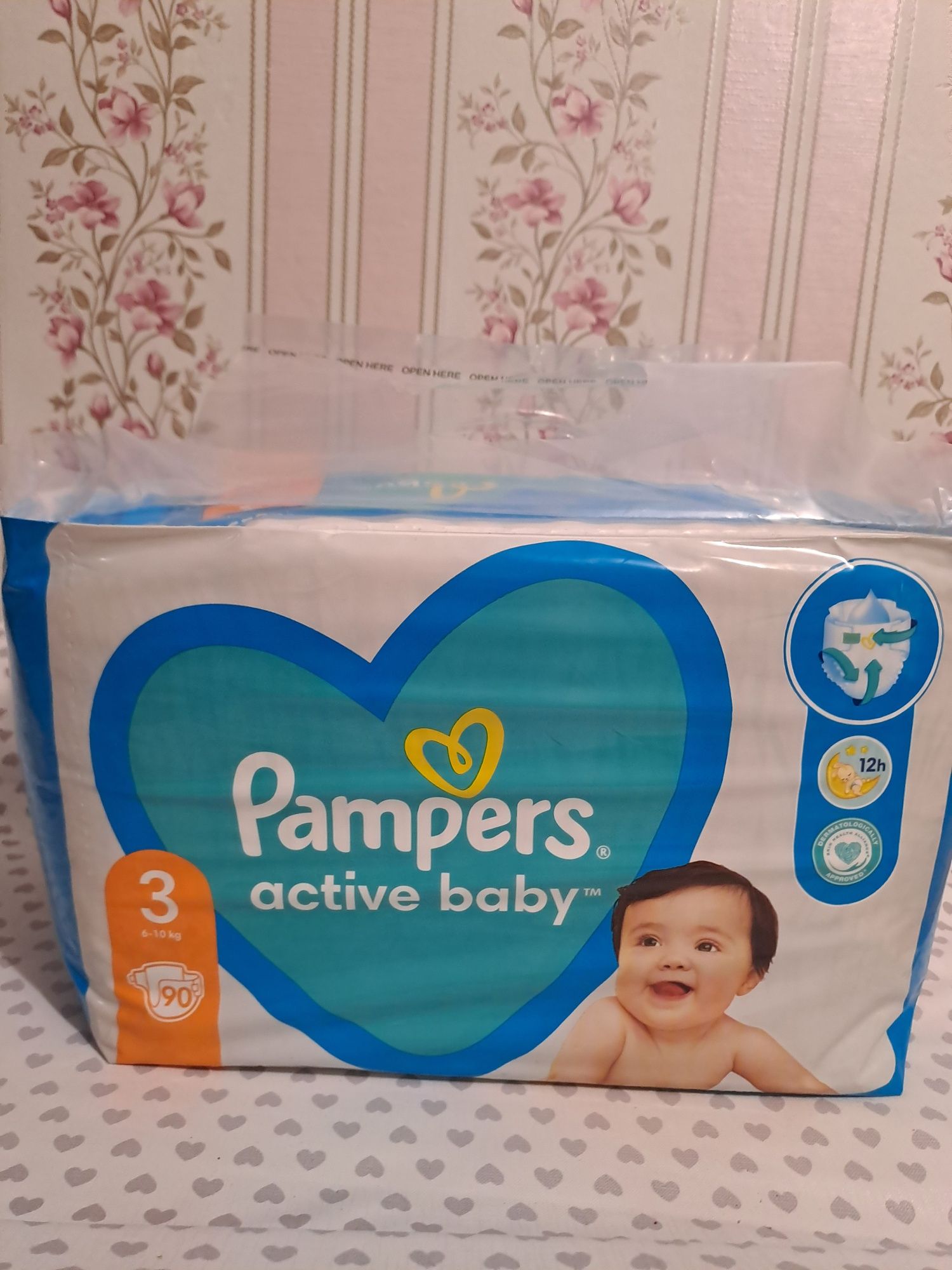 Распродажа! Памперсы pampers active baby 90 штук