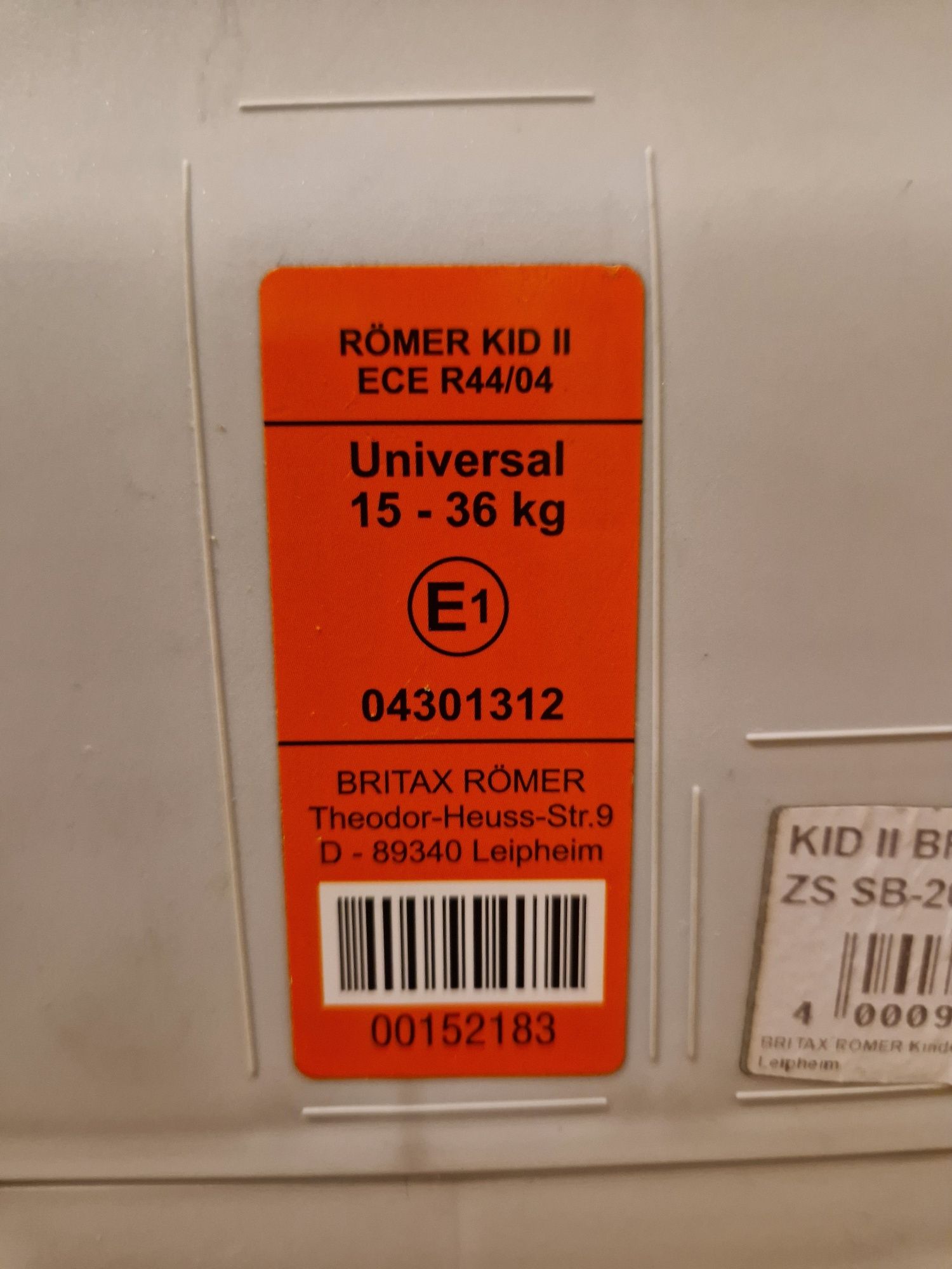 Britax Romer Cadeira Auto Kid II