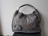 Skórzana szara torebka MARC BY MARC JACOBS 100% Cow Leather