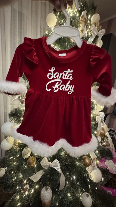 Новорічна сукня для новонародженних