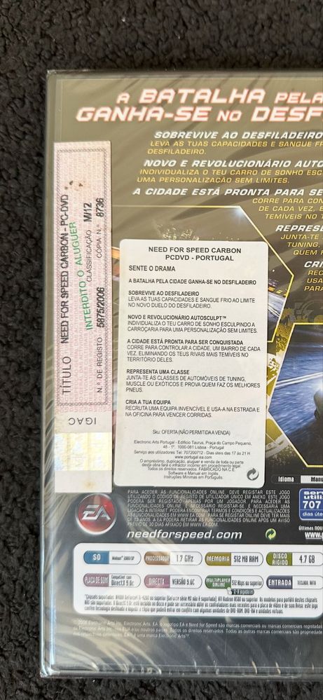 Need for Speed - Carbon 2006 (Selado de colecionador)