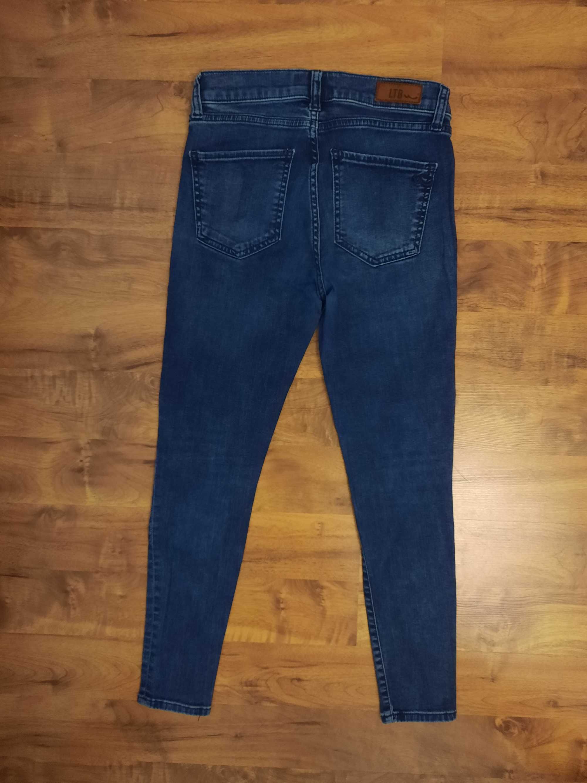 Jeansy super skinny średni stan spodnie jeansowe LTB W27 orient S