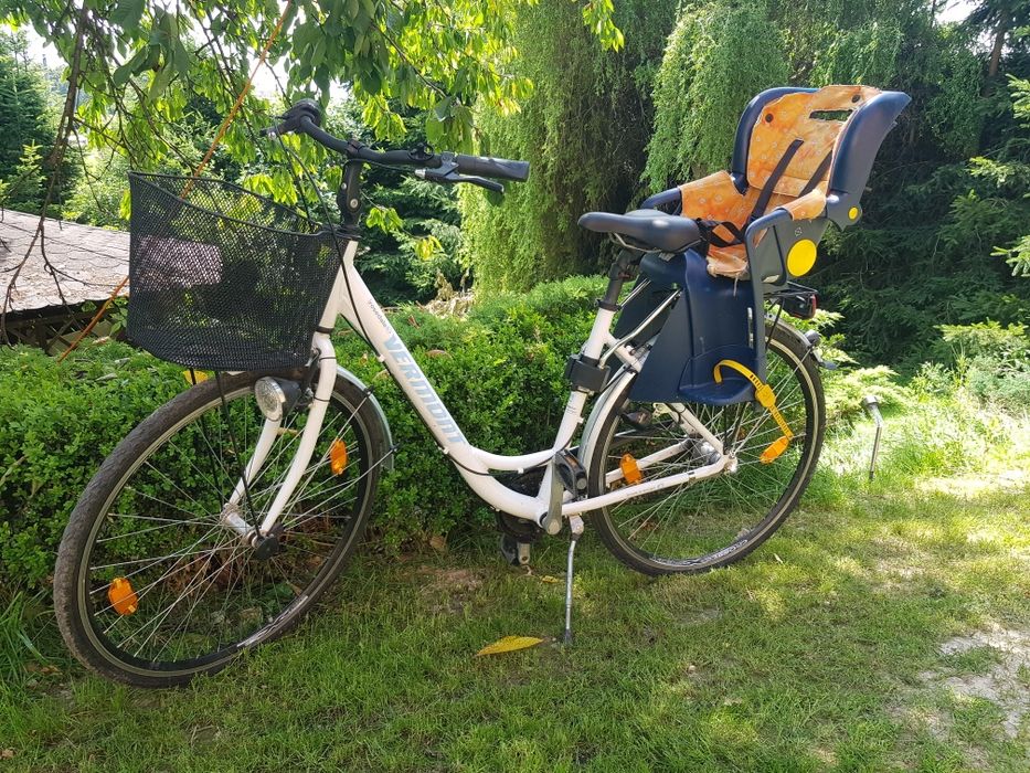 Rower aluminiowy miejski damka Vermont koła 28 koszyk , fotelik