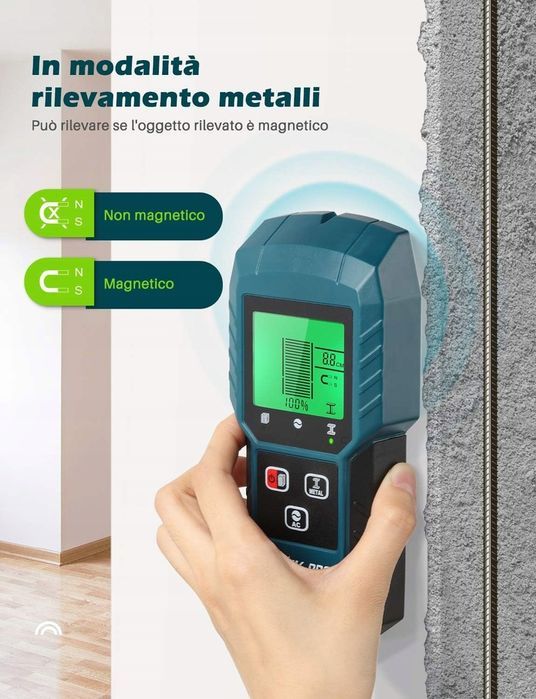 Wykrywacz Detektor Przewodów Kabli Rur Drewna W Ścianie 5w1