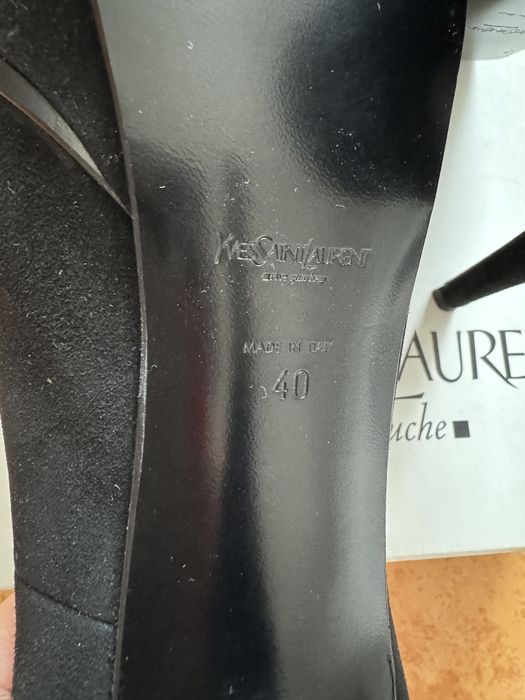 Yves Saint Laurent оригінал замшеві туфлі на високому каблуку