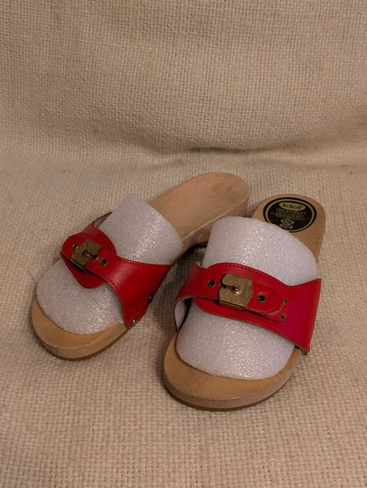 Klapki skórzane damskie Scholl