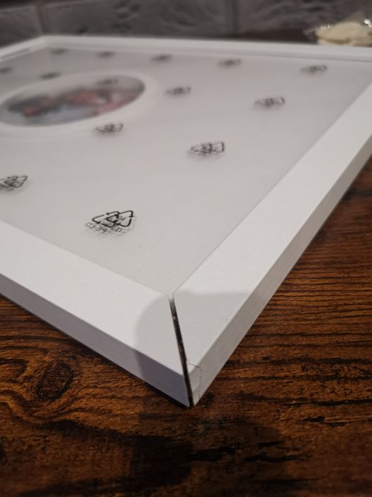 Księga gości weselnych, drewniana rama wraz z serduszkami z drewna