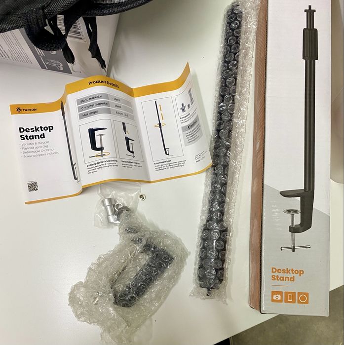 Suporte Máquina Fotográfica/ Telemóvel/ Ring Light de Secretária