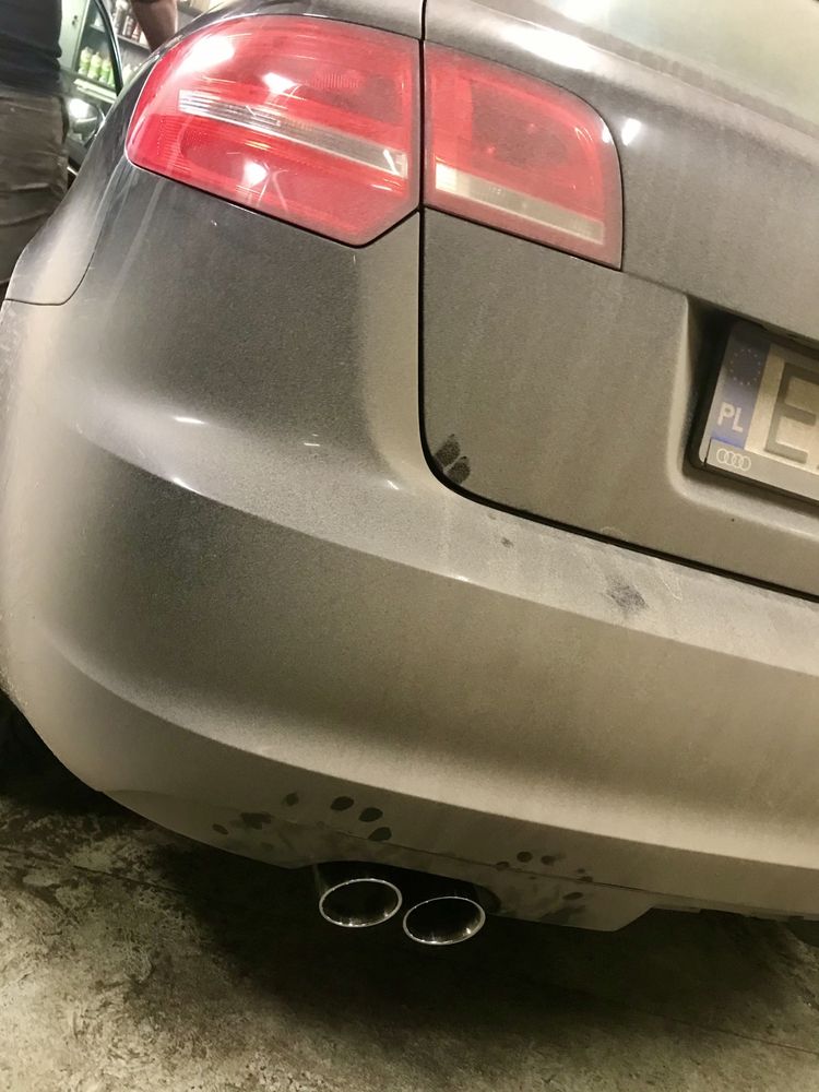 Straight pipe tlumik wydech koncowka Audi a3 8p