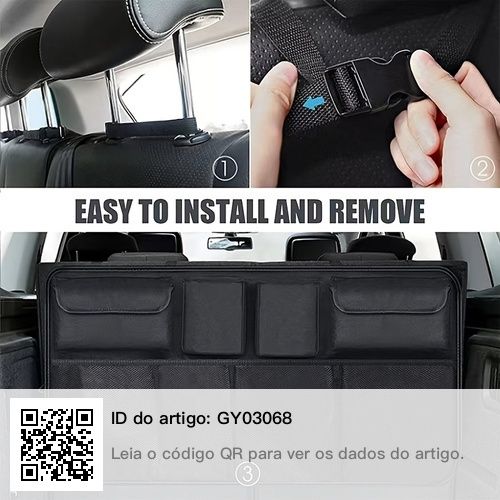 Organizador bolsa multiusos universal para carro