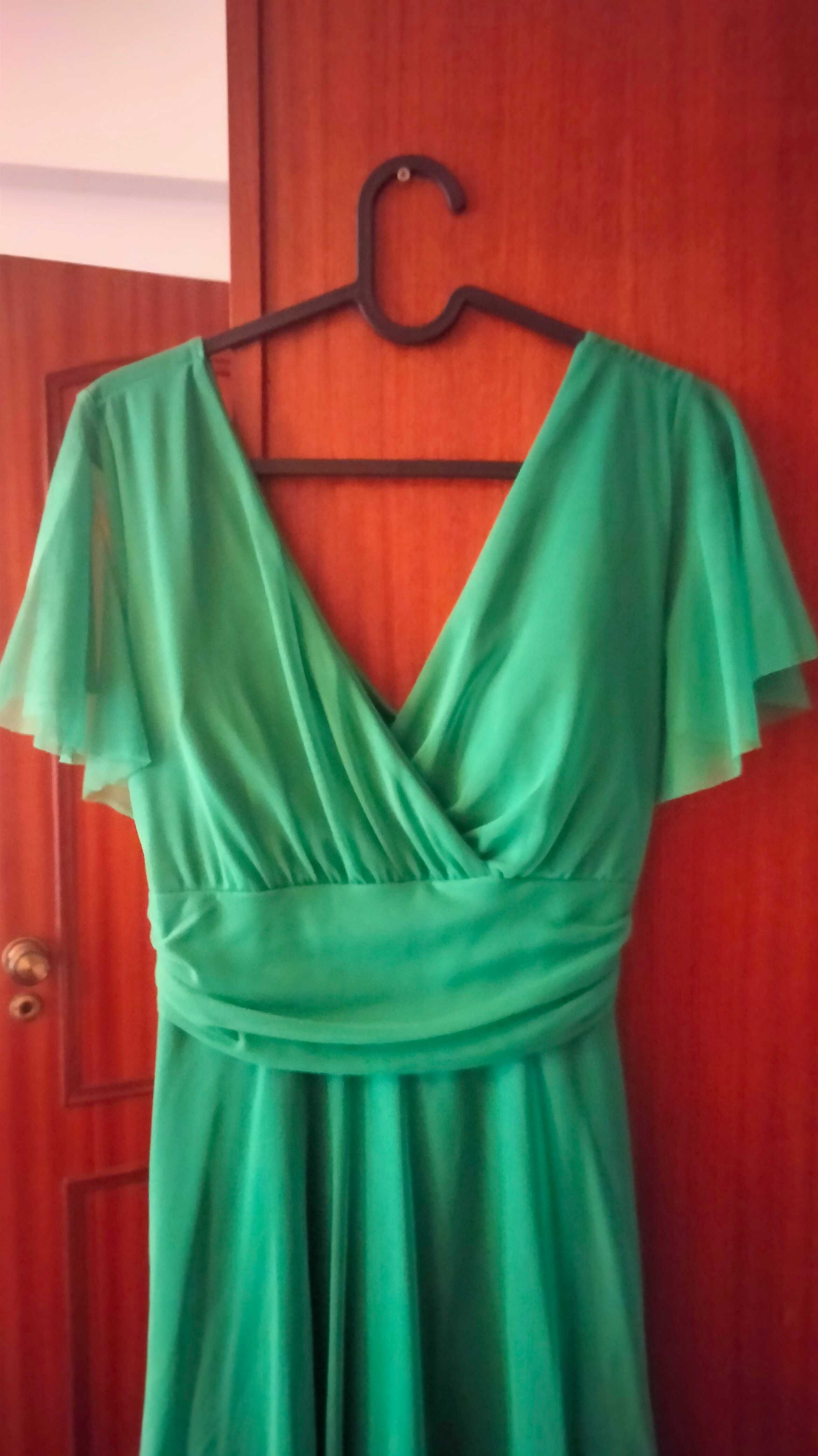 Vestido verde cerimónia S