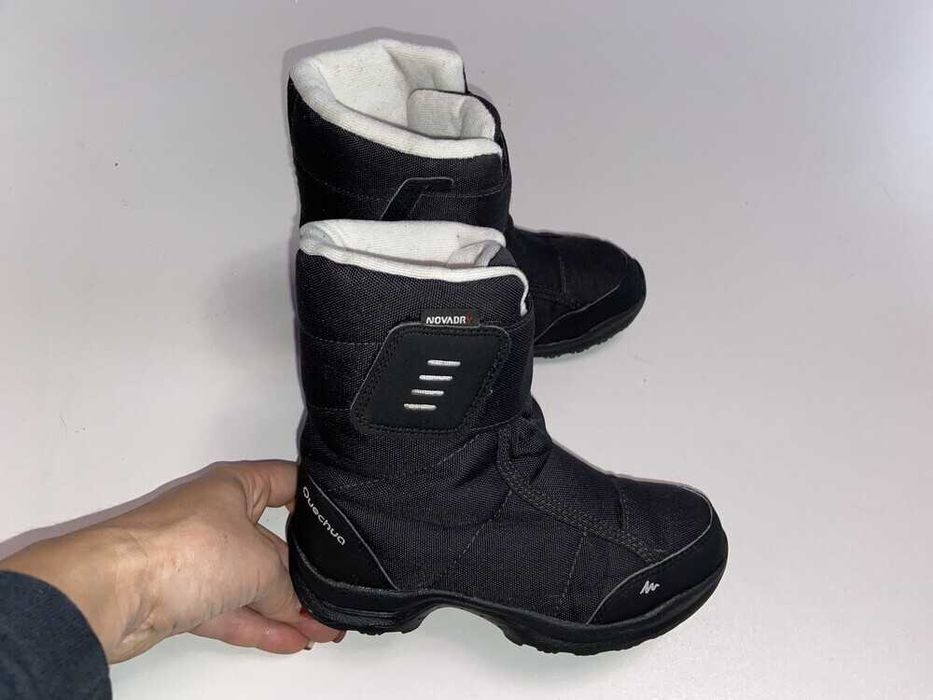 Зимові теплі чоботи quechua novadry, р-р 31-32, устілка 19,5 см.