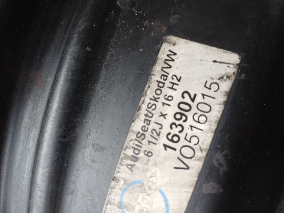 Felgi stalowe VAG VW Audi Skoda Seat 6,5j16 5x112 et 50