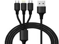 KABEL przewód USB 3 W 1 MICRO USB TYP-C quick charge 3.0 do ładowania
