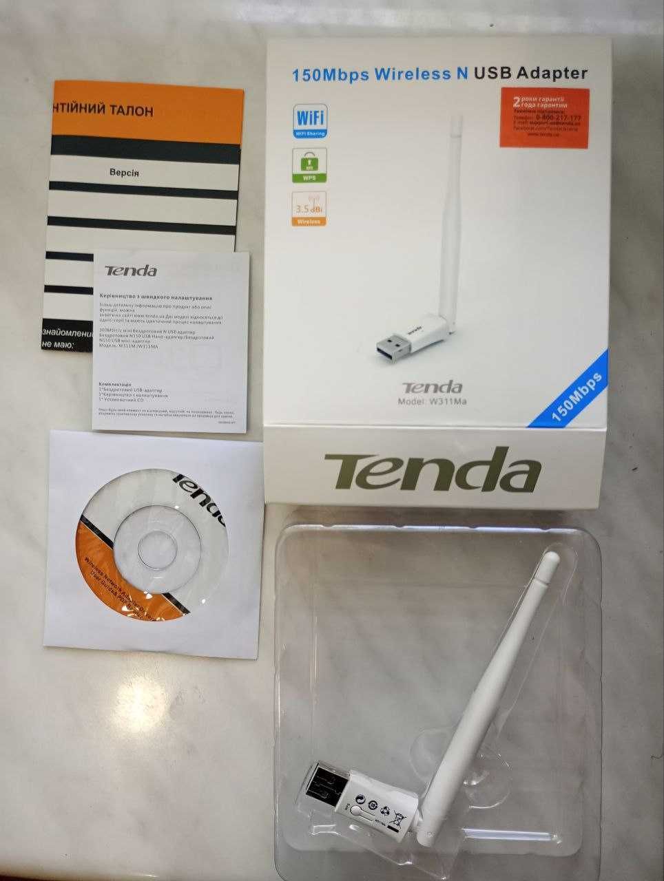 Сетевой адаптер / WiFi Антена / Tenda W311Ma