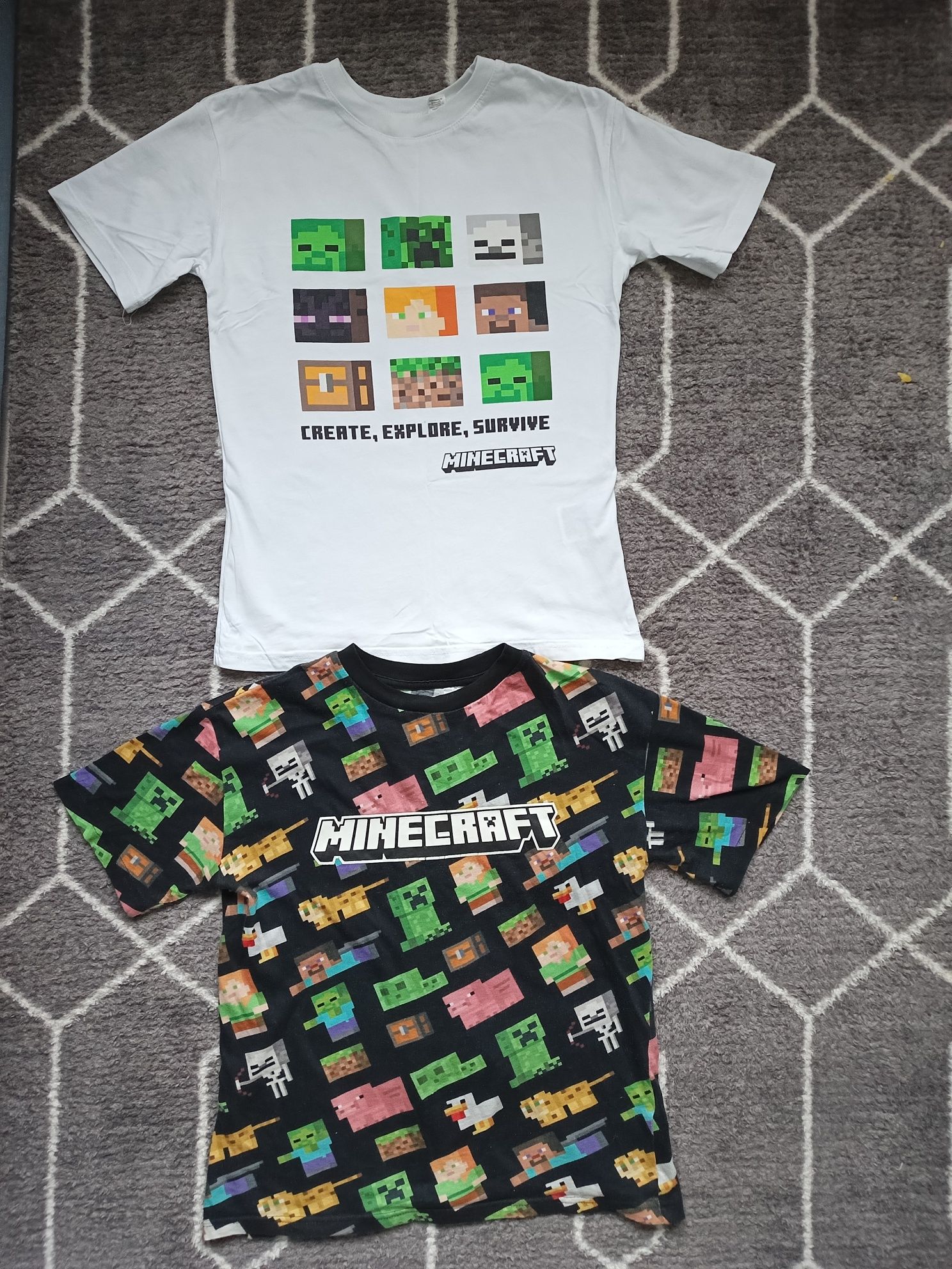 Koszulki Minecraft 134/140 t-shirt h&m