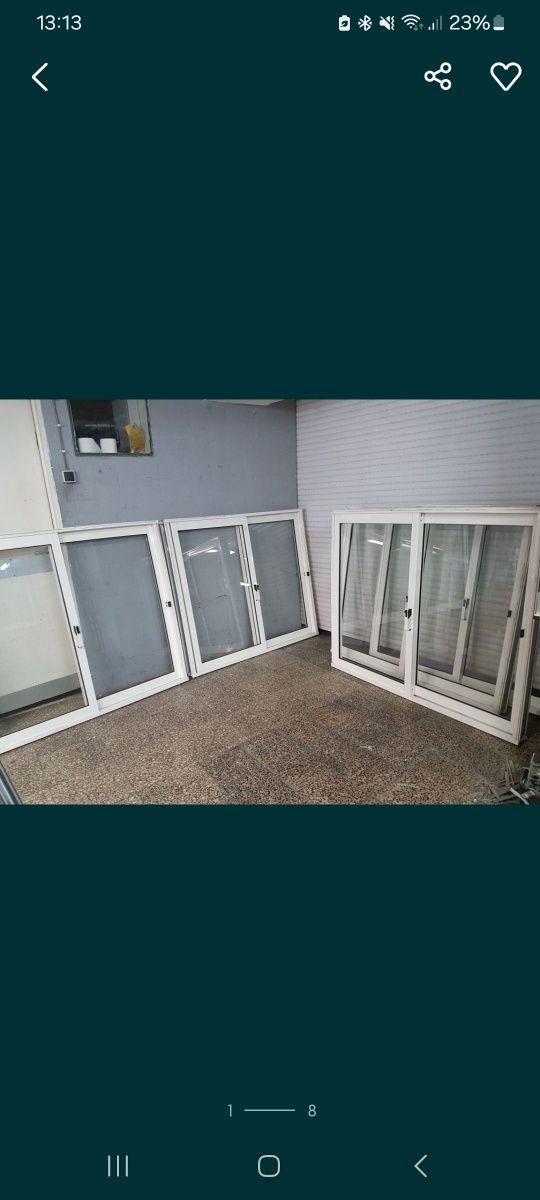 Portas e janelas vidro duplo várias medidas