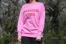 Sweater rosa letras