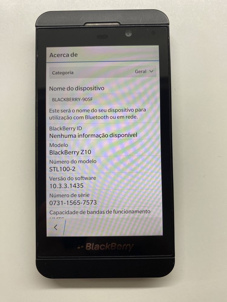Blackberry z10 Novo