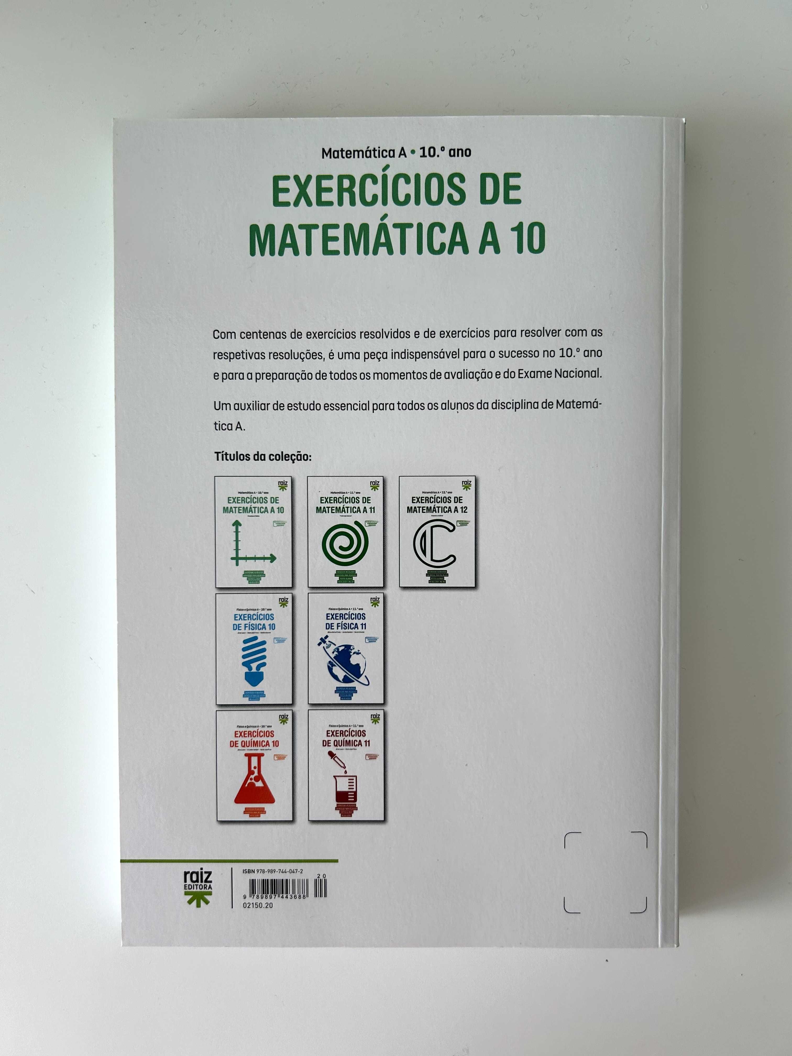 Livro de "Exercícios de Matemática A" - 10º ano