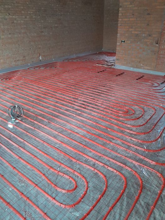 Підготавлюємо все для теплої підлоги,розмотування теплої підлоги.