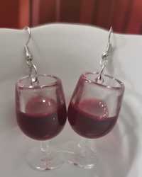 Kolczyki "Red wine"