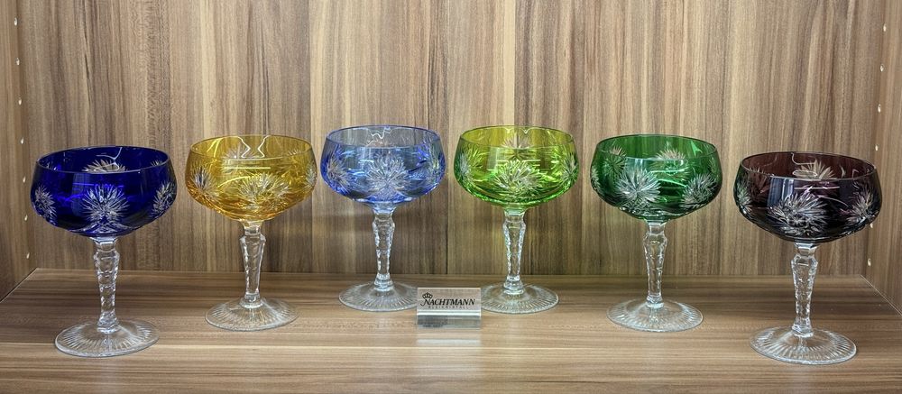 Хрустальные креманки шампанки Joska/Nachtmann серия Schluderstein GDR