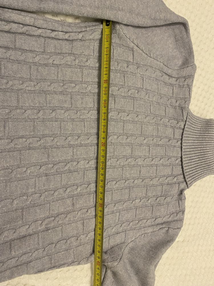 Golf sweter sweterek szary rozm M