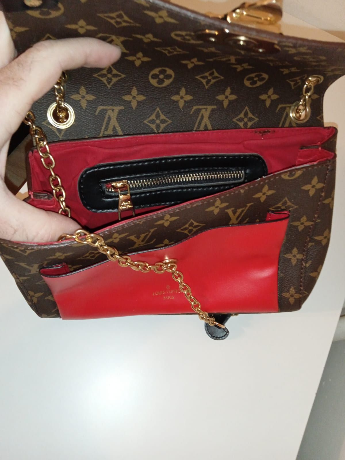 Louis Vuitton canvas piękne cross body torebka