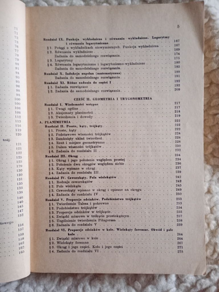 Książka matematyczna - Kurs przygotowawczy z matematyki