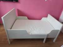 Łóżko dziecięce które rośnie drewniane IKEA Sundvik + materac IKEA Plu