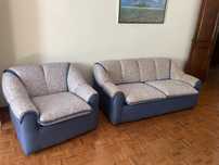 Sofá Cama + 2 Poltronas