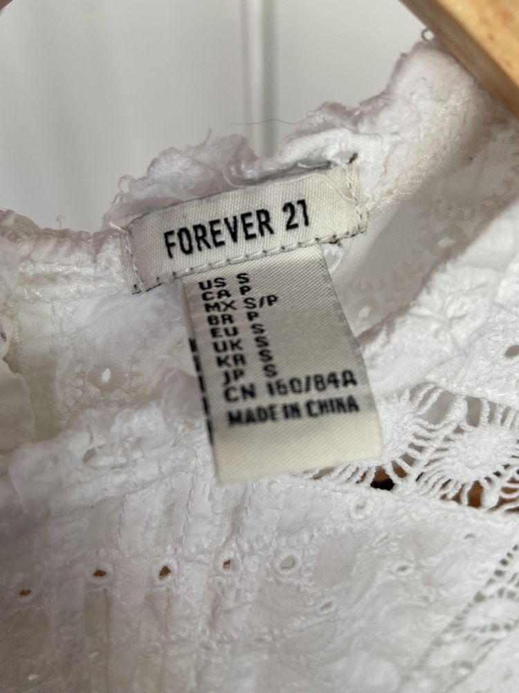 Koronkowa bluzka na lato forever21