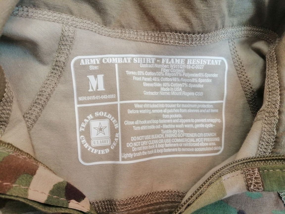 Рубашка боевая Massif Army Combat Shirt Flame Resistant, Texar A-TACS