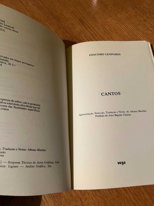 CANTOS     Giacomo Leopardi